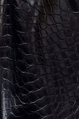 Atlas Faux Leather Crocodile Gloves - Black