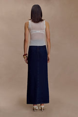 Dollie Sheer Knit Tank Top - Ivory