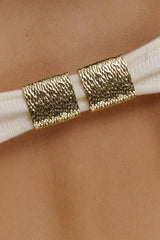 Carley Off Shoulder Knit Top - Ivory