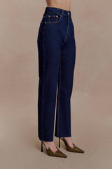 Tina Mom Jean - Indigo Blue