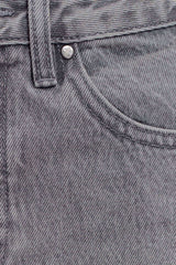 Georgette Mid Rise Paneled Denim Jeans - Grey