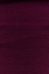 Mazie Asymetrical Cashmere Blend Long Sleeve Knit Top - Plum