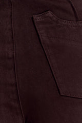 Beatrix High Rise Denim Jeans - Chocolate