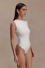 Niamh Modal Twist Back Bodysuit - Ivory