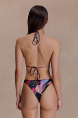 Brianna Cheeky Cut Bikini Bottom - Multi Fluid Reverie Print
