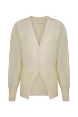 Alexia Buttoned Oversized Cardigan - Ivory