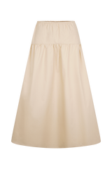 Amirah Midi Skirt - Nude