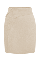Annabelle Knit Mini Skirt - Cream