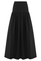 Autumn Maxi Skirt - Black