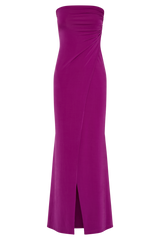Cosima Slinky Strapless Maxi Dress - Violet