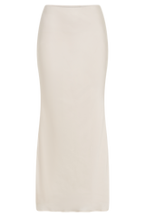 Viviana Satin Maxi Skirt - Ivory