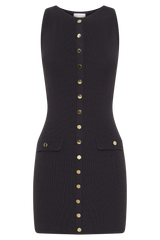 Sawyer Knit Mini Dress - Charcoal