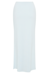 Bruna Slinky Fishtail Maxi Skirt - Sky Blue