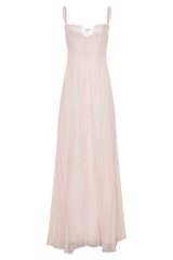 Saira Chiffon Maxi Dress - Powder Pink