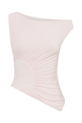 Irving Off Shoulder Slinky Top - Powder Pink