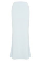 Bruna Slinky Fishtail Maxi Skirt - Sky Blue