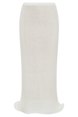 Gigi Knit Midi Skirt - Ivory