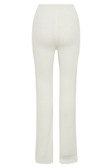Ridley Straight Leg Knit Pant - Ivory