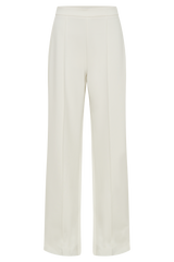 Antonia Pleated Wide Leg Pants - Ivory
