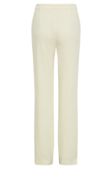 Allanah Suiting Straight Leg Pant - Pastel Lemon