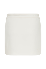 Letitia Suiting Mini Skirt With Buckle - Ivory
