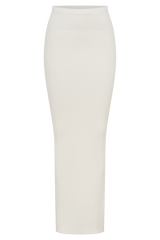 Mathilde Ribbed Knit Maxi Skirt - Ivory