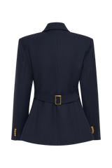 Bellamy Cinched Blazer - Dark Navy