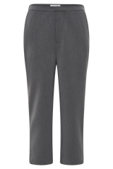 Anne Fitted Capri Pants - Charcoal Marle