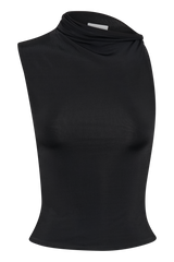 Hadleigh Sleeveless Slinky Top - Black