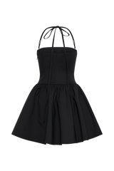 Ruby Halter Mini Dress - Black