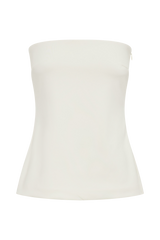 Antonia Strapless Cut Out Top - Ivory