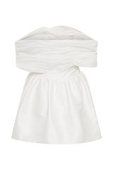 Tessa Structured Mini Dress - White