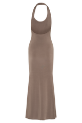 Marianne Asymmetrical Slinky Maxi Dress - Coco
