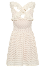 Ezra Lace Mini Dress - Ivory
