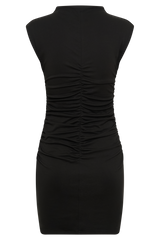 Elliot High Neck Sleeveless Mini Dress - Black