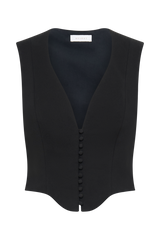 Keely Cotton Sleeveless Top - Black