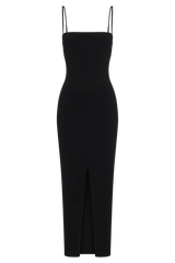 Delia Crepe Maxi Dress - Black