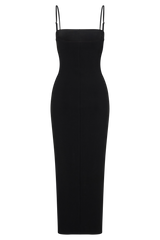 Delia Crepe Maxi Dress - Black