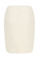 Addison Boucle Knee Length Skirt - Ivory