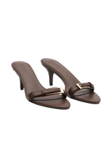 Marieanne Buckle High Heel - Chocolate