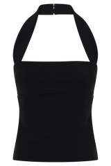 Amelita Suiting Halter Top - Black