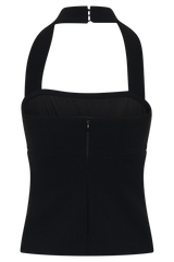 Amelita Suiting Halter Top - Black