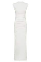 Elliot High Neck Sleeveless Maxi Dress - White