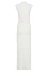 Elliot High Neck Sleeveless Maxi Dress - White