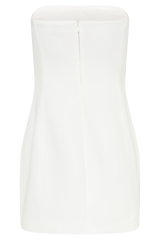 Maci Crepe Mini Dress - White