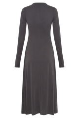 Anders Peached Jersey Midi Dress - Charcoal