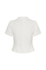 Ciara Linen Jacket - White