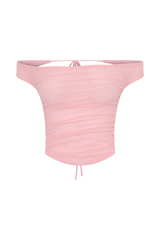 Brooklyn Mesh Crop Top - Candy Pink