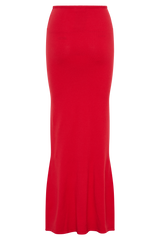 Polly Knit Maxi Skirt - Red