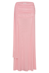 Arna Mesh Maxi Skirt - Candy Pink